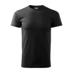 Tricou bărbați personalizat negru – față simplă, clasică, fundal ideal pentru mesaje și design de impact