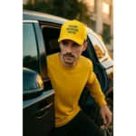 Șapcă galbenă personalizată – model unisex, ideal pentru branding vizibil, outdoor și campanii promoționale cu impact maxim