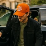 Șapcă portocalie personalizată – model urban, vizibilitate ridicată pentru branding îndrăzneț