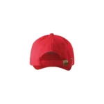 Șapcă personalizată roșie unisex cu sistem reglabil metalic la spate – confortabilă și perfectă pentru branding, uniforme sau campanii promoționale