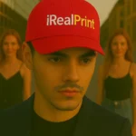 Șapcă roșie personalizată cu nume – design premium, contrast puternic, stil elegant și vizibil
