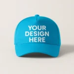 Șapcă personalizată turcoaz – model modern, ideal pentru imprimare logo sau text creativ