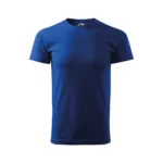 Tricou simplu bărbați albastru regal din bumbac premium, model de bază ideal pentru personalizare prin transfer termic