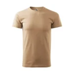 Tricou bărbați personalizat crem – design simplu, fundal ideal pentru branding personal și personalizare clară premium