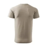 Tricou bărbați gri ice – vedere din spate, design simplu pentru personalizare și produse promoționale