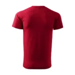 Tricou bărbați personalizat roșu Marlboro – vedere din spate, croială modernă, stil masculin puternic