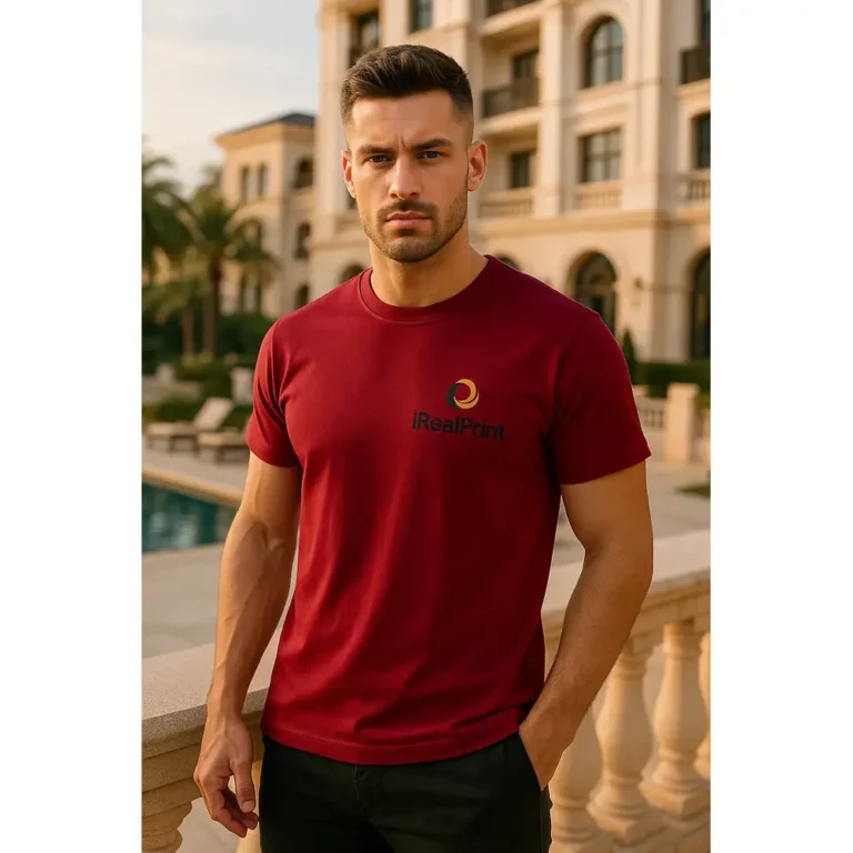 Tricou bărbați personalizat roșu Marlboro – lifestyle premium, atitudine masculină, vibe autentic iRealPrint