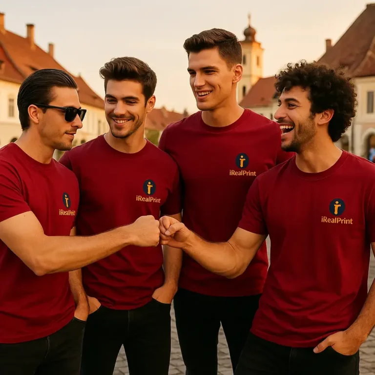 Tricou bărbați roșu Marlboro personalizat – transfer termic premium, detaliu clar, strat de lux aplicat iRealPrint