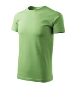 Tricou bărbați verde iarbă personalizat – vedere laterală, croială modernă și material natural pentru un look fresh și autentic