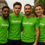 Tricou bărbați verde măr personalizat iRealPrint – grup masculin, energie pozitivă și prospețime urbană