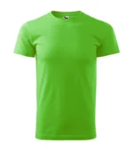 Tricou bărbați verde măr personalizat – vedere din față, croială premium și stil fresh