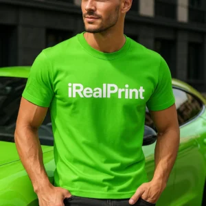 Tricou bărbați verde măr personalizat – look urban lifestyle, outfit fresh cu impact vizual puternic