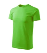 Tricou bărbați verde măr personalizat – vizual lateral, croială modernă și estetică fresh