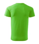 Tricou bărbați verde măr personalizat – vedere din spate, design natural și croială curată