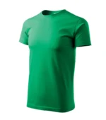 tricou barbati verde mediu personalizat – vedere laterală perspectivă cromatică iRealPrint