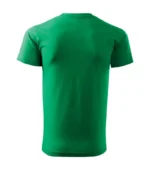tricou barbati verde mediu personalizat – vedere spate design simplu clar iRealPrint