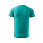 Tricou bărbați verde smarald personalizat – vedere spate clasică, croială masculină premium iRealPrint