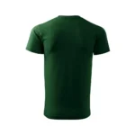 Tricou personalizat bărbați verde sticlă – vedere din spate, model simplu și clar pentru personalizare unică