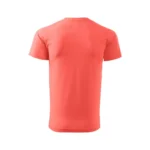 Tricou bărbați coral personalizat – vedere spate simplă, croială modernă și versatilitate pentru orice stil