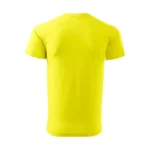 Tricou bărbați galben lămâie personalizat sau imprimat cu mesaj optimist pe spate
