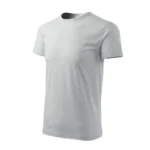 Tricou personalizat bărbați gri deschis – vedere laterală, design modern, simplu și ideal pentru personalizare clară