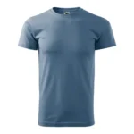 Tricou bărbați personalizat denim – design simplu, fundal premium pentru personalizare clară și stil urban autentic