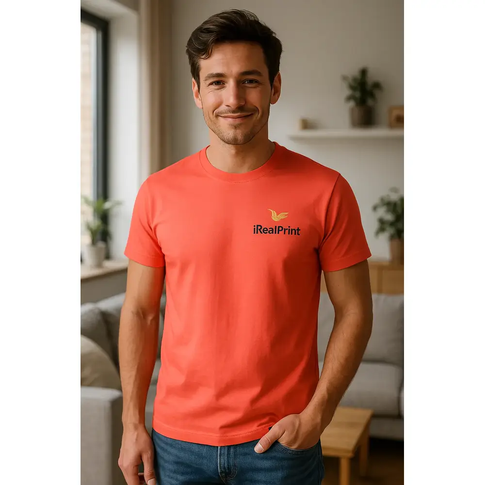 tricou-personalizat-barbati-coral-energie-curaj-stil-vibrant Tricou bărbați personalizat coral – design premium iRealPrint, expresie de energie, curaj și stil vibrant, look urban modern