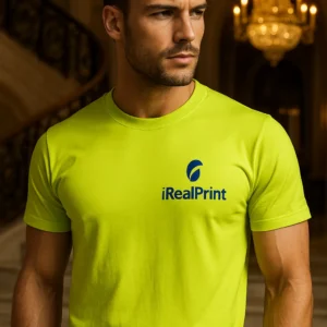 Tricou bărbați personalizat lime – lifestyle premium, contrast puternic și atitudine curajoasă
