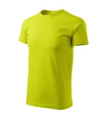 Tricou bărbați lime – vedere laterală, croială modernă și material premium pentru personalizare