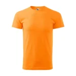Tricou bărbați orange personalizat – vedere frontală simplă, model clasic, material premium, culoare vibrantă și intensă