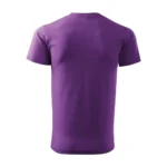 Tricou bărbați personalizat mov – vedere spate, design curat și material premium pentru personalizare