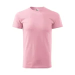 Tricou bărbați personalizat roz – față clasică, design simplu și croială masculină modernă