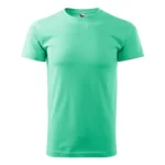 Tricou bărbați verde mentă personalizat – vedere față simplă pentru prezentare produs