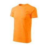 Tricou bărbați orange personalizat – vedere laterală, croială modernă, material premium, culoare portocalie vibrantă pentru impact vizual