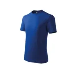 tricou copii personalizat albastru regal – vedere laterală, material bumbac moale, finisaj impecabil și culoare intensă