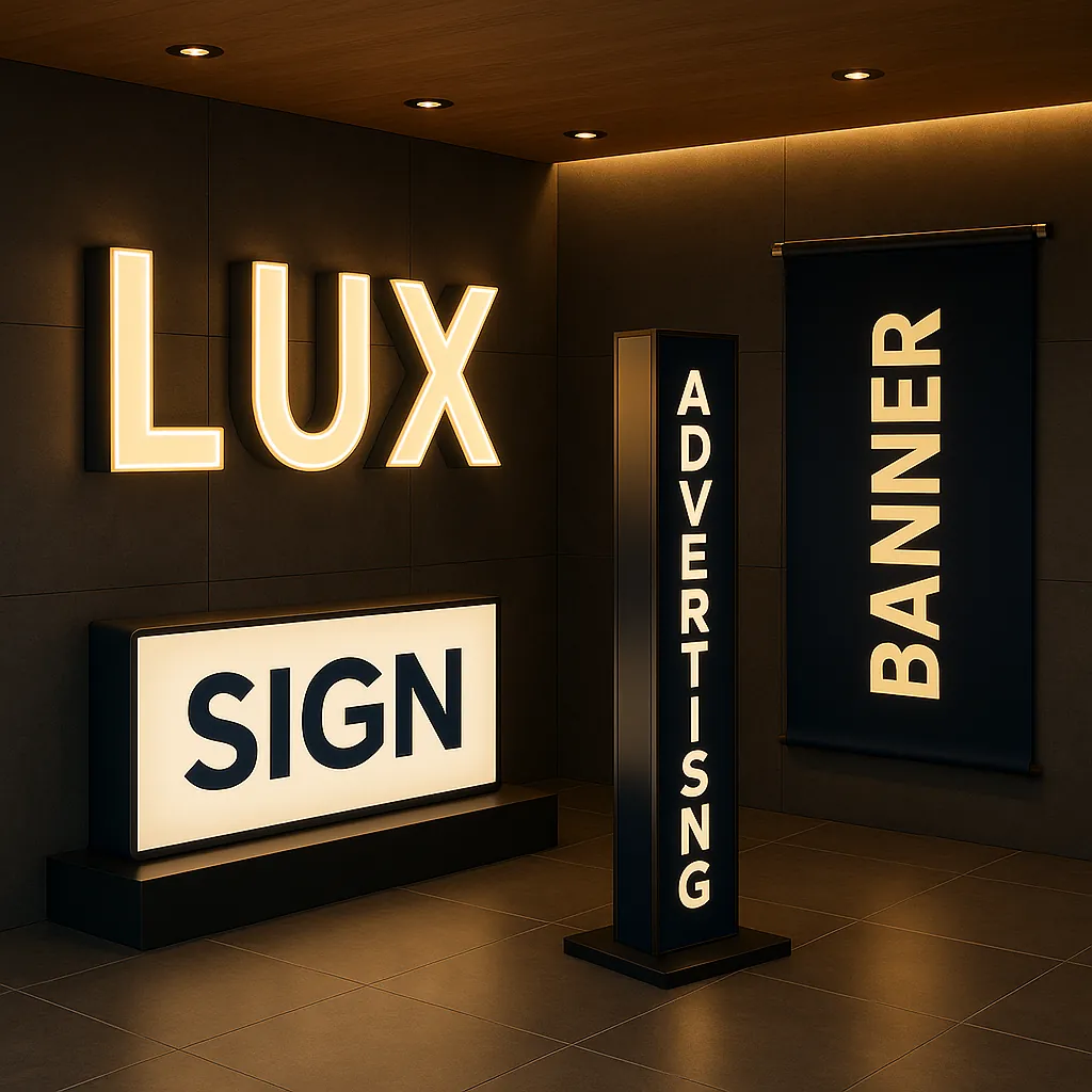 Reclame luminoase și producție outdoor iRealPrint – litere volumetrice, casete luminoase și bannere vizibile zi și noapte