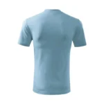 Tricou copii personalizat albastru deschis – vedere din spate, cusături fine și finisaj neted
