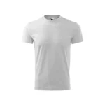 Tricou copii personalizat gri deschis iRealPrint – vedere frontală, material bumbac fin, croială unisex, fundal alb curat, model simplu ideal pentru personalizări vizibile și clare.