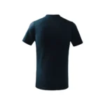 tricou copii personalizat albastru nocturn – vedere din spate, material bumbac dens și culoare profundă, elegantă