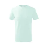 Tricou copii personalizat frost iRealPrint – vedere față, culoare pastel înghețat, bumbac moale, design simplu, potrivit pentru personalizări fine și elegante.