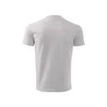 Tricou copii personalizat gri deschis iRealPrint – vedere spate, material bumbac premium, croială unisex, fundal alb, finisaj curat și versatil pentru personalizări durabile.