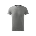tricou copii personalizat gri închis – vedere față, bumbac premium, fundal elegant pentru design și mesaje vizibile iRealPrint