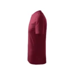 Tricou copii personalizat garnet iRealPrint – băiat și fată purtând mesaje Sunt eroul tău și Sunt supereroina ta, fundal gri deschis elegant, culoare roșu închis intens, contrast clar și expresivitate naturală.