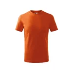 Tricou portocaliu copii personalizat simplu – fundal ideal pentru nume, logo sau mesaje