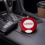 Breloc cu Fisă de Cumpărături Personalizat - roșu - imagine 4