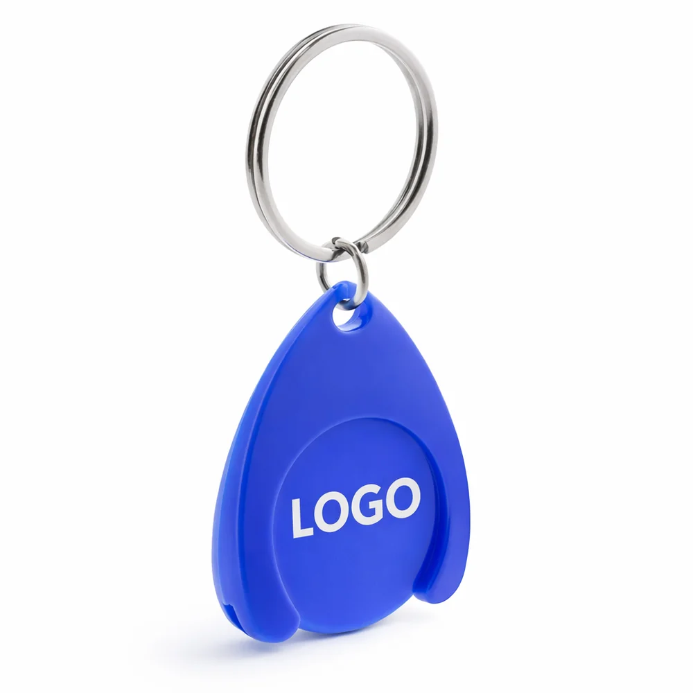 breloc-fisa-plastic-carucior-personalizat-albastru-logo-vizibil-produs Breloc cu fisă din plastic albastru personalizat, produs individual cu logo vizibil, ideal pentru branding stabil și distribuție promoțională