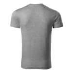 Vedere spate tricou barbati gri inchis cu anchior in V, design simplu si constructie premium fara detalii vizibile