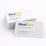 Cărți de vizită laminate mat personalizate realizate din carton premium de 350 g, cu finisaj mat elegant și aspect profesional pentru branding business
