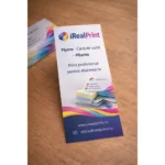 Flyer DL personalizat realizat prin tipar profesional pentru promovarea serviciilor de print, flyere, cărți de vizită și materiale promoționale.