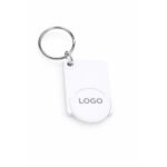 Breloc Dreptunghiular cu FISĂ de Cumpărături Personalizat – alb - imagine 3